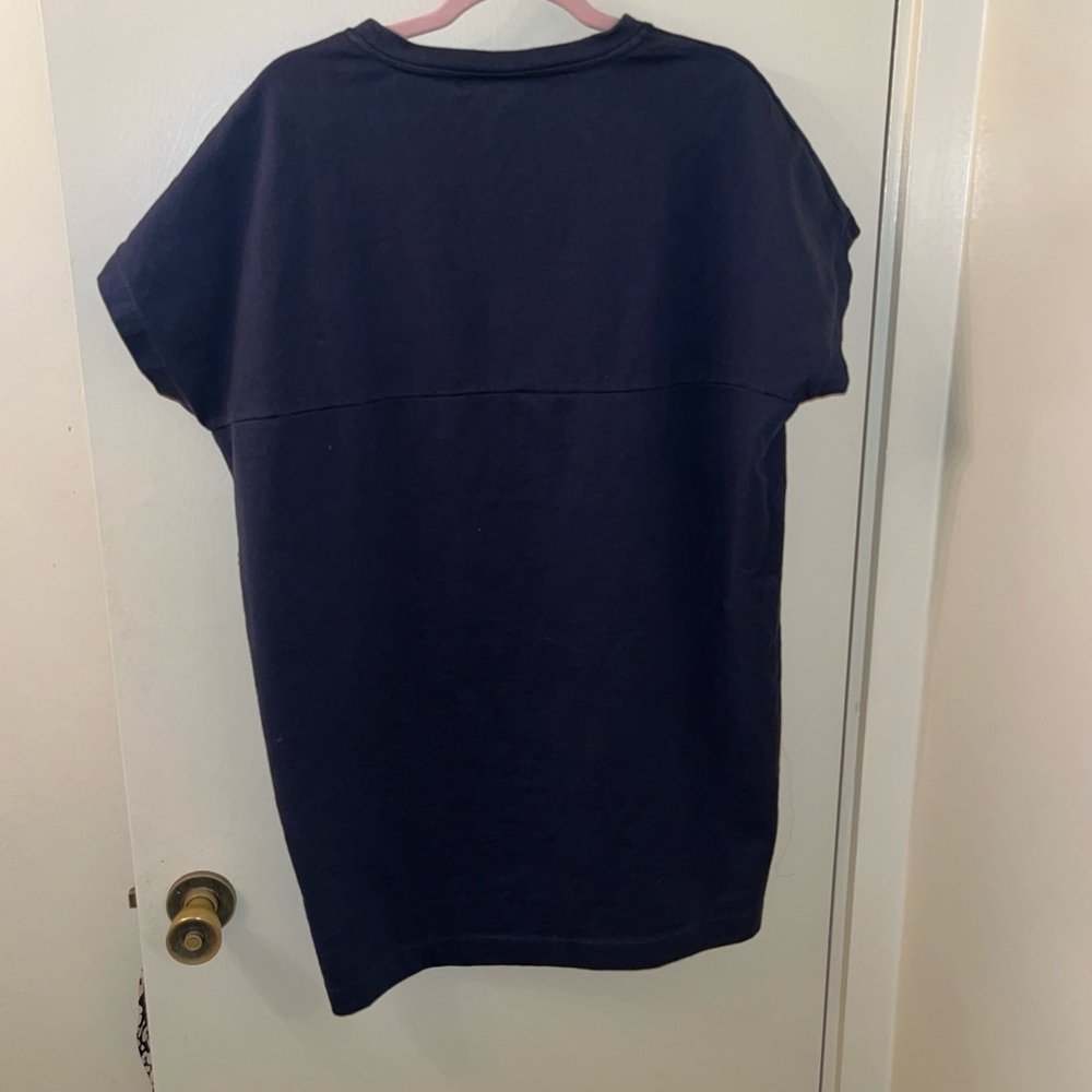 Kate Spade dress Saturday Crew Neck Dress Navy  Short Sleeve T-Shirt Women Small - Picture 7 of 8
